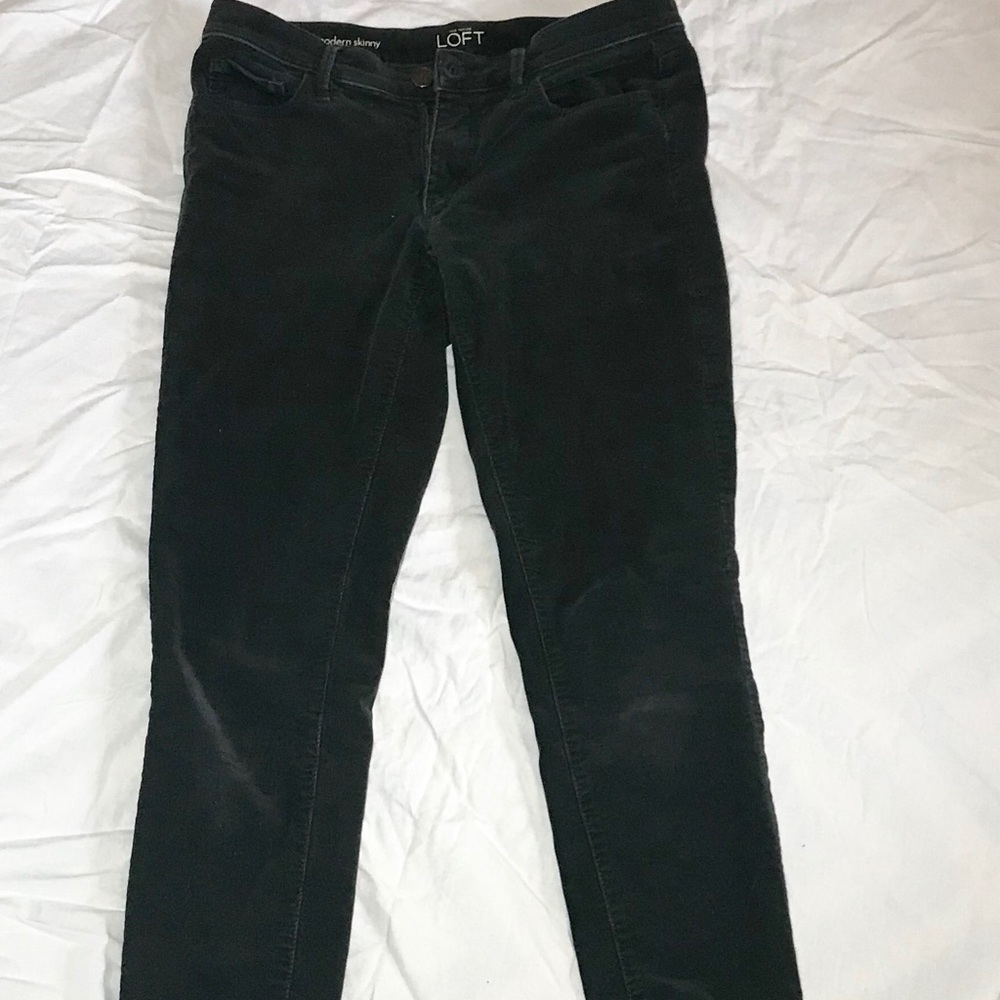 Anne Taylor Loft Black Corduroy Pants